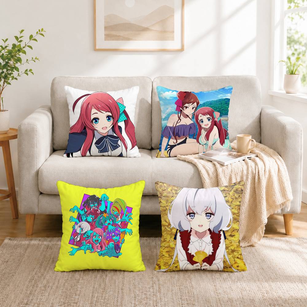 Home Landing Textiles - Наволочка A-Anime Zombie Land Saga, квадратная