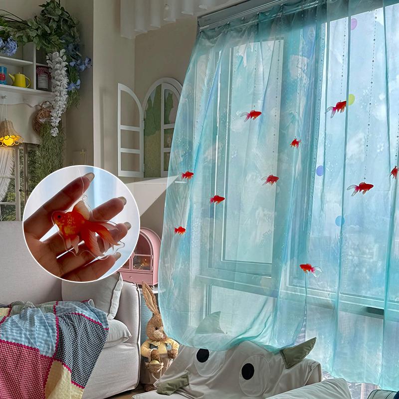 Светло-голубая однотонная проз – обзор и цена Curtain Sheer Voile