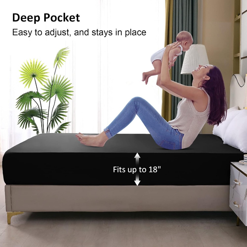 Водонепроницаемый наматрасник  – обзор и цена Fitted Sheet Deep
