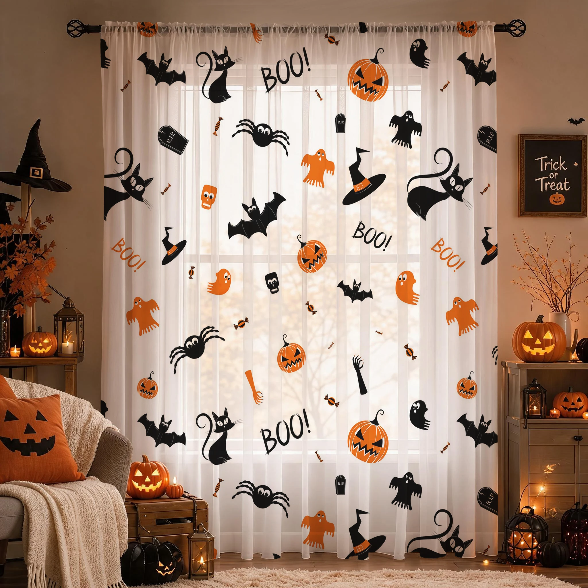 Прозрачная занавеска для Хэлло – обзор и цена Curtain Sheer Voile