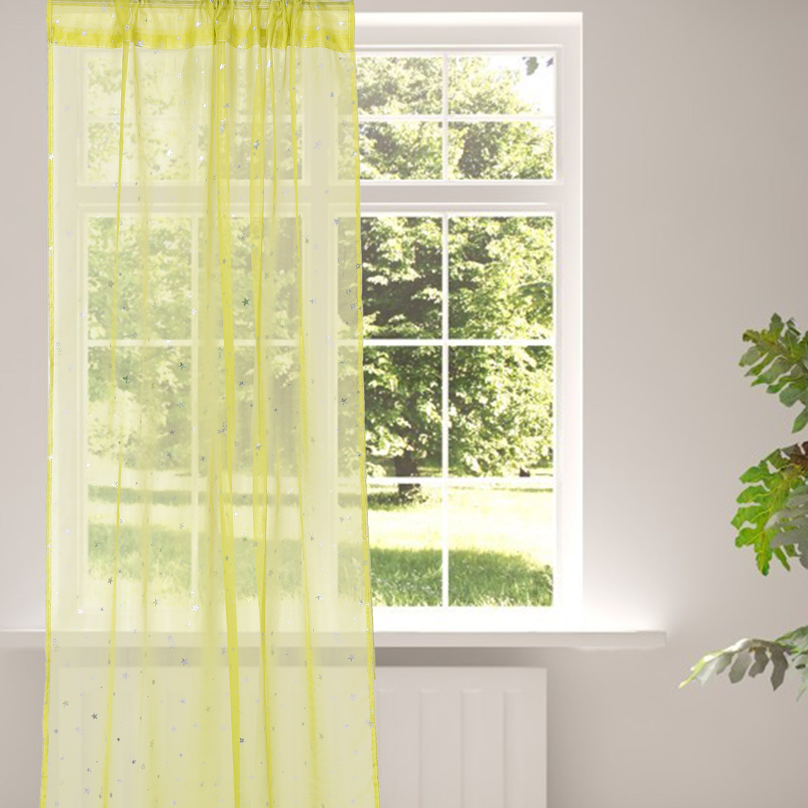 Прозрачные шторы из фольги Sil – обзор и цена Curtain Sheer Voile