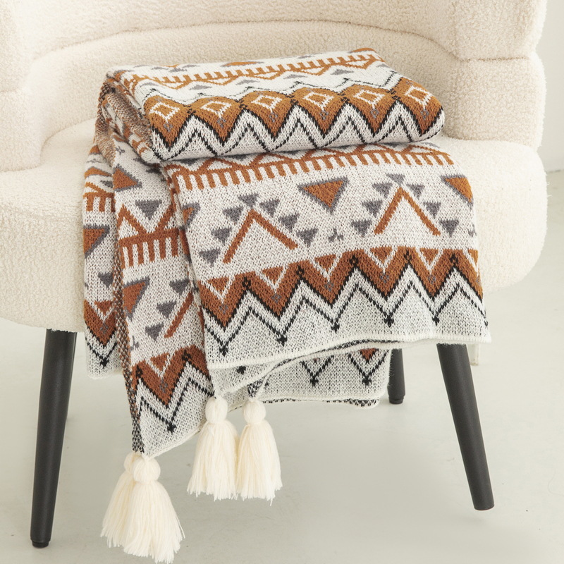 Вязаное одеяло в богемном стил – обзор и цена Home Textiles Europe