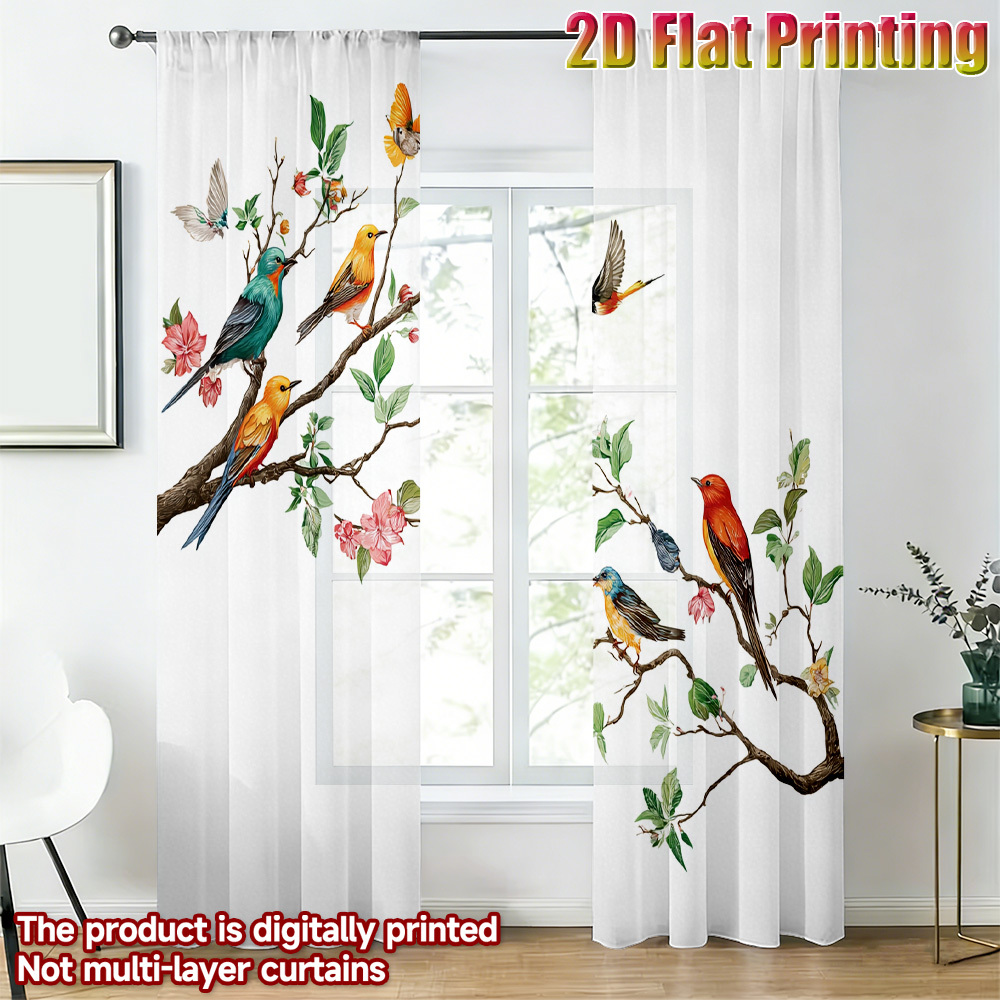 2 шт. цветных прозрачных штор  – обзор и цена Curtain Sheer Voile