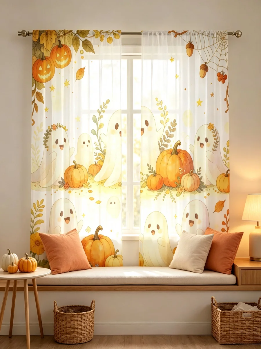 2 шт. Прозрачные шторы с цифро – обзор и цена Curtain Sheer Voile